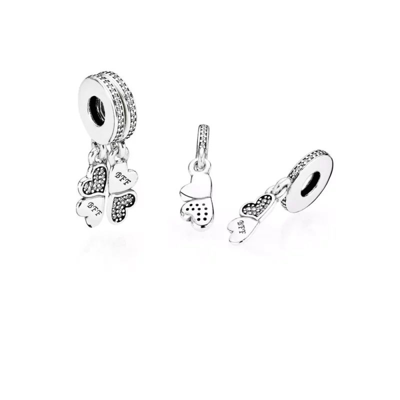 (afbeelding voor) PANDORA Best Friends Forever Pendant Bedel - 791949CZ - Bekijken 2