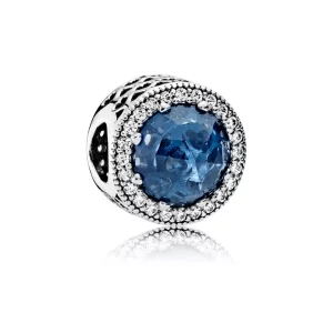 PANDORA Blauwe Bedel Met Stralende Harten 791725NMB (afbeelding voor) PANDORA Blauwe Bedel Met Stralende Harten 791725NMB