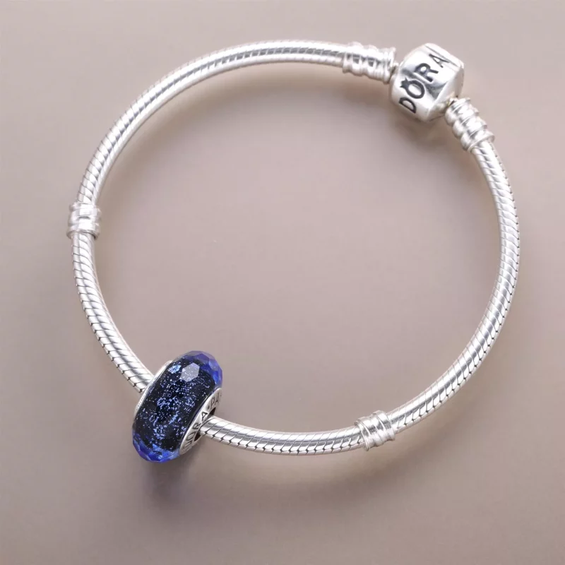 (afbeelding voor) PANDORA Blauwe Murano Bedel 791646 - Bekijken 4