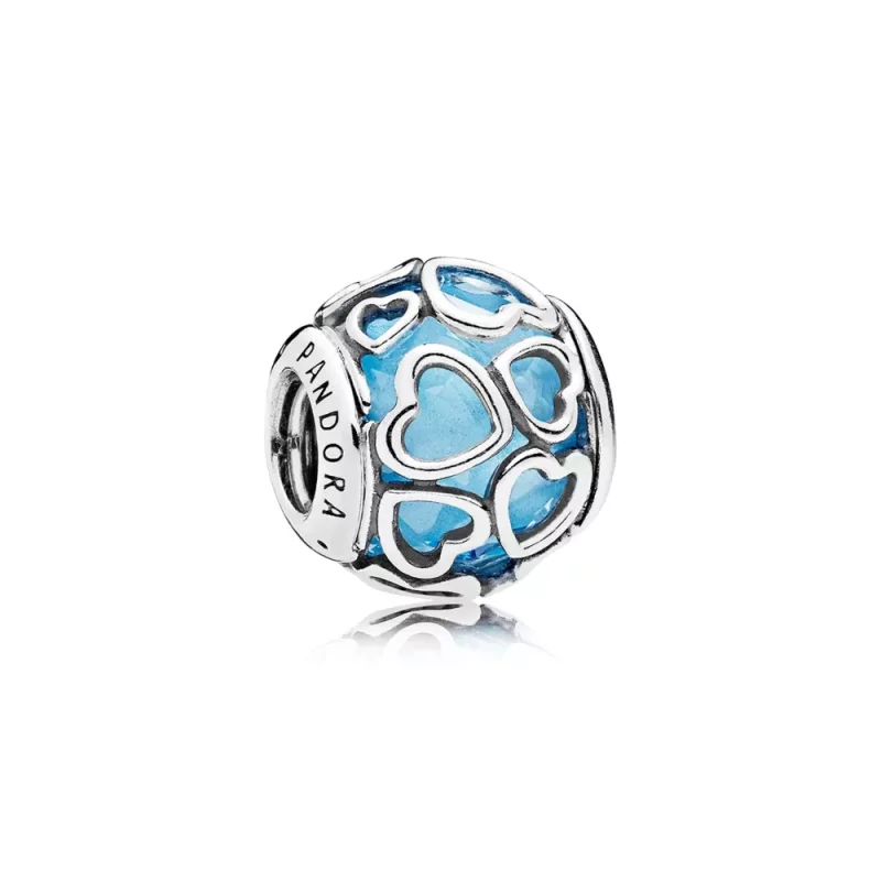 (afbeelding voor) PANDORA Blue Encased In Love Bedel - 792036Nbs