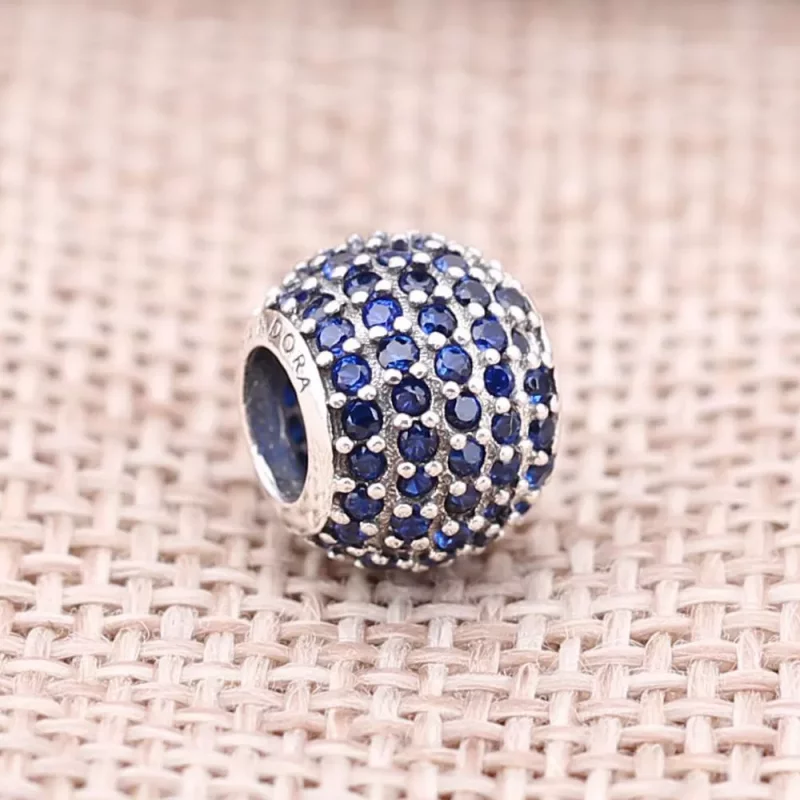 (afbeelding voor) PANDORA Blue Pavé Ball Bedel - 791051Ncb - Bekijken 2