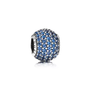 (afbeelding voor) PANDORA Blue Pavé Ball Bedel - 791051Ncb