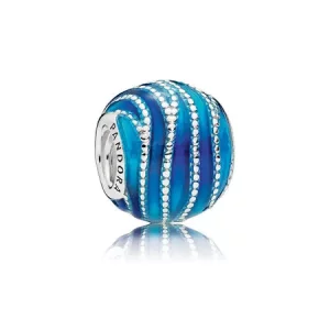 (afbeelding voor) PANDORA Blue Swirls Bedel 797012ENMX