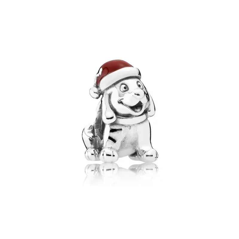 (afbeelding voor) PANDORA Christmas Puppy Bedel - 791769En39