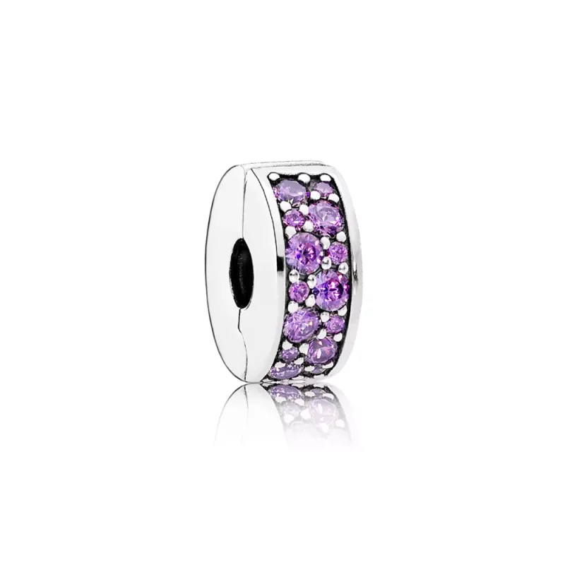 (afbeelding voor) PANDORA Clip Paarse Elegante 791817CFP