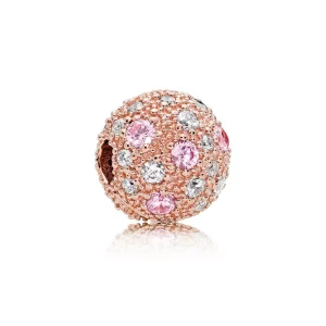 (afbeelding voor) PANDORA Clip Roze Kosmische Sterren - 781286PCZ