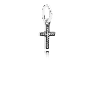 (afbeelding voor) PANDORA Cross Silver Dangle With Cubic Zirconia - 791310CZ