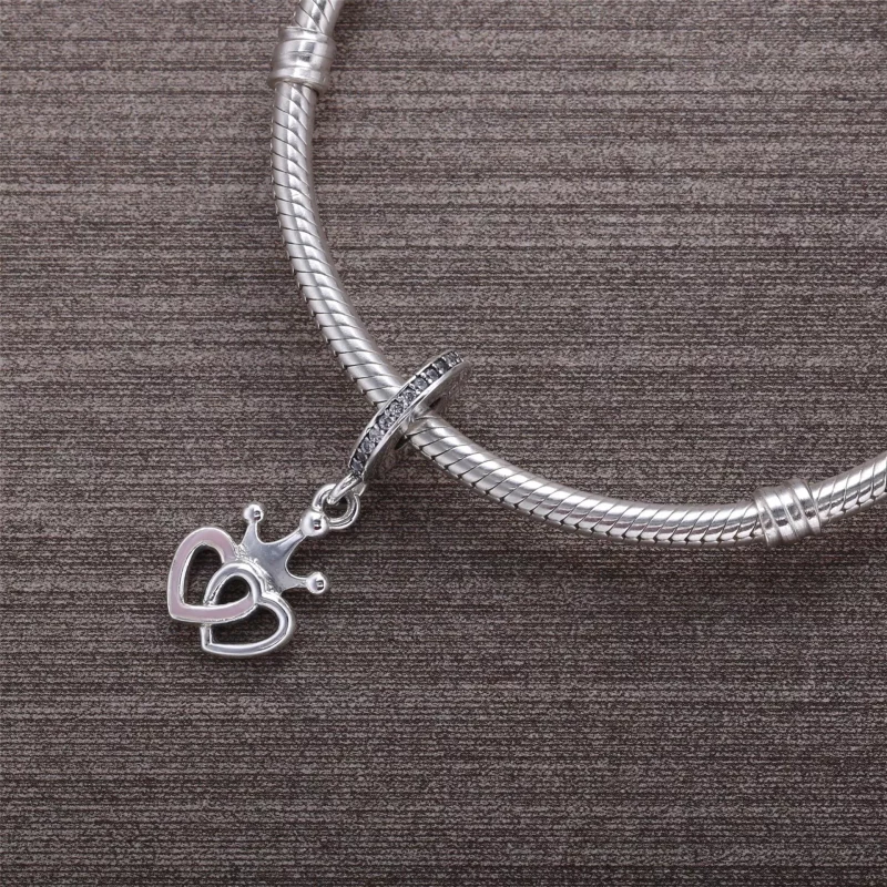 (afbeelding voor) PANDORA Crowned Hearts Pendant Bedel - 791963CZ - Bekijken 3