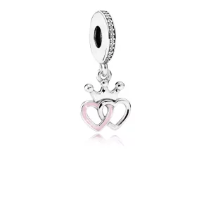 (afbeelding voor) PANDORA Crowned Hearts Pendant Bedel - 791963CZ