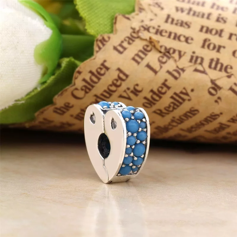 (afbeelding voor) PANDORA Cyan Blue Arcs Of Love Bedel 797227NYA - Bekijken 2
