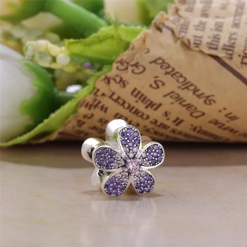 (afbeelding voor) PANDORA Daisy Pave Silver Bedel With Cubic Zirconia - 791480CZ - Bekijken 4