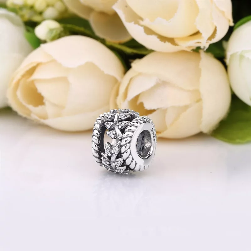 (afbeelding voor) PANDORA Dazzling Grain Swirls Bedel 797597CZ - Bekijken 3