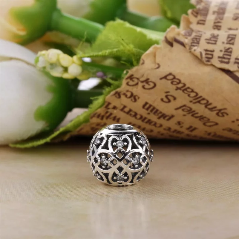 (afbeelding voor) PANDORA Decorative Silver Bedel With Cubic Zirconia - 791295CZ - Bekijken 3
