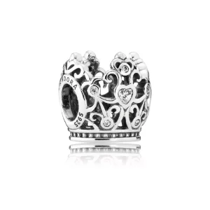 (afbeelding voor) PANDORA Disney Princess Crown Openwork Silver Bedel With Cubic Zirconia - 791580CZ