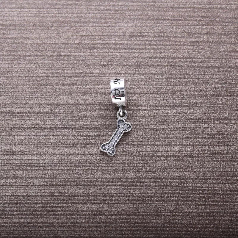 (afbeelding voor) PANDORA Dog Bone Silver Dangle With Cubic Zirconia - 791263CZ - Bekijken 2