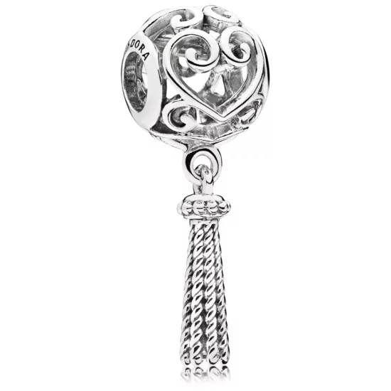 (afbeelding voor) PANDORA Enchanted Heart Tassel Hangende bedel 797037