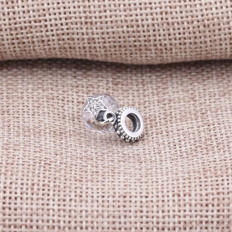 (afbeelding voor) PANDORA Faceted Silver Dangle With Cubic Zirconia - 791392CZ - Bekijken 2