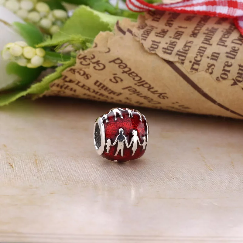 (afbeelding voor) PANDORA Family Silver Bedel With Translucent Violet Enamel - 791399En62 - Bekijken 3
