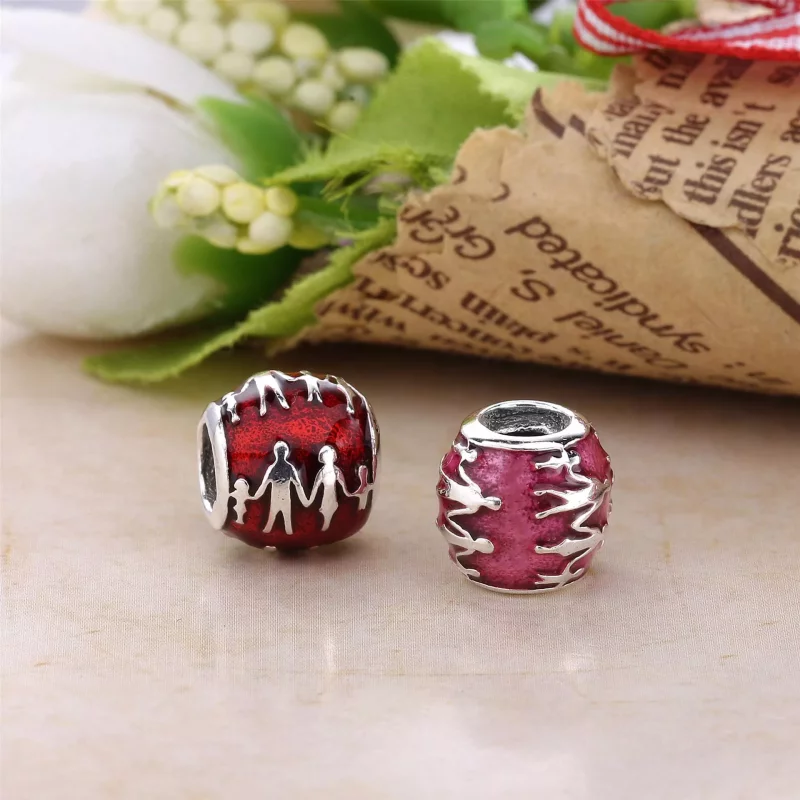 (afbeelding voor) PANDORA Family Silver Bedel With Translucent Violet Enamel - 791399En62 - Bekijken 4