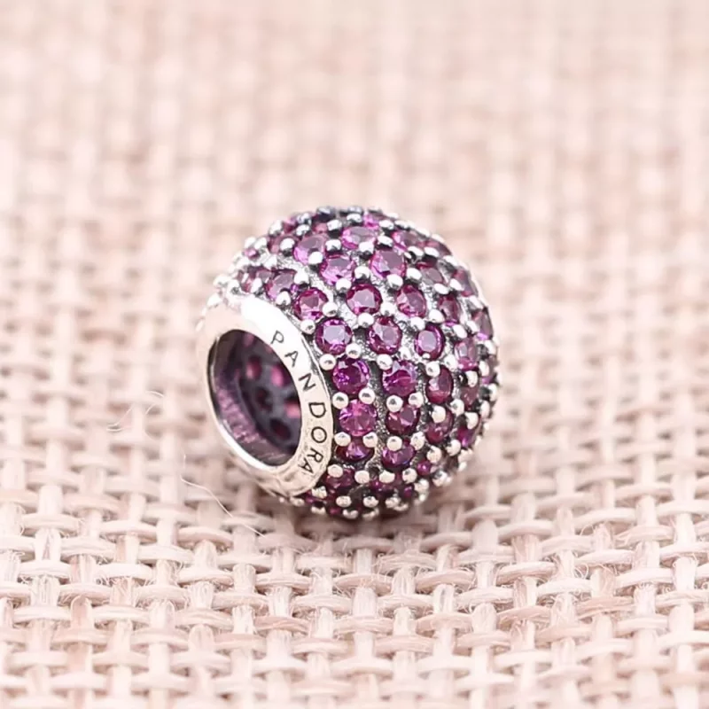 (afbeelding voor) PANDORA Fancy Purlple Pavé Ball Bedel - 791051Cfp - Bekijken 2