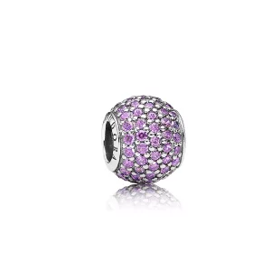 (afbeelding voor) PANDORA Fancy Purlple Pavé Ball Bedel - 791051Cfp