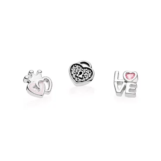 (afbeelding voor) PANDORA Forever Hearts Petites Locket Bedel - 792021PCZ