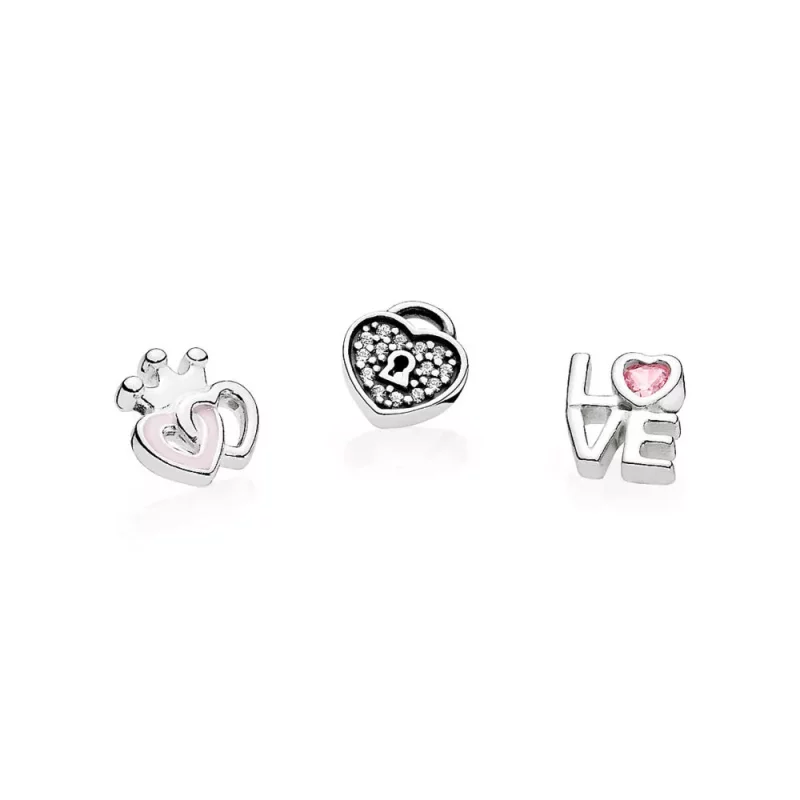 (afbeelding voor) PANDORA Forever Hearts Petites Locket Bedel - 792021PCZ