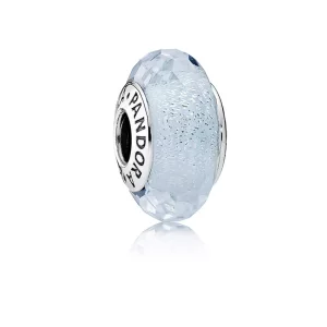 (afbeelding voor) PANDORA Frosty Mint Shimmer Glass Murano Bedel - 791656