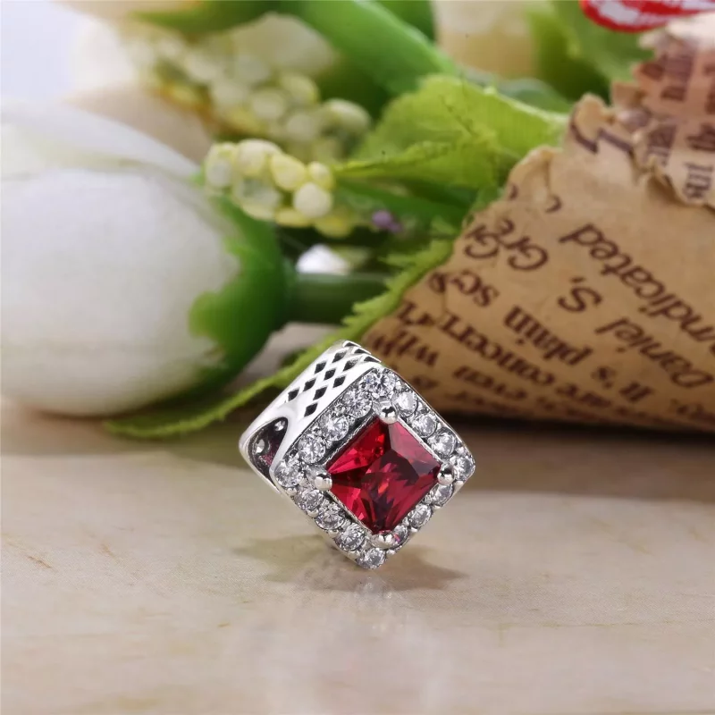 (afbeelding voor) PANDORA Geometrische Glans Bedel 796206CZ - Bekijken 2