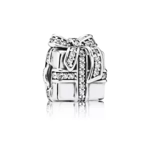 (afbeelding voor) PANDORA Gift Silver Bedel With Cubic Zirconia - 791400CZ