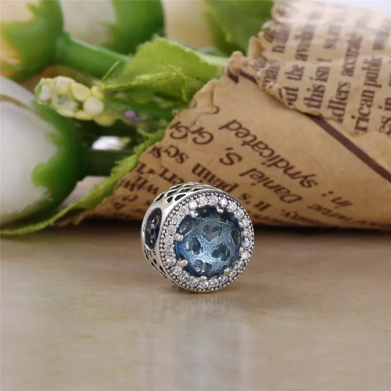 (afbeelding voor) PANDORA Glacier Blue Radiant Hearts Bedel - 791725Ngl - Bekijken 3