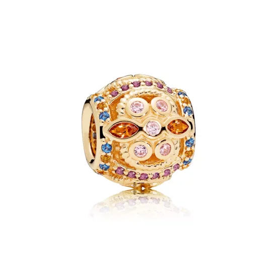 (afbeelding voor) Pandora Gouden Kleur Fresco Bedel 756225PCZmx