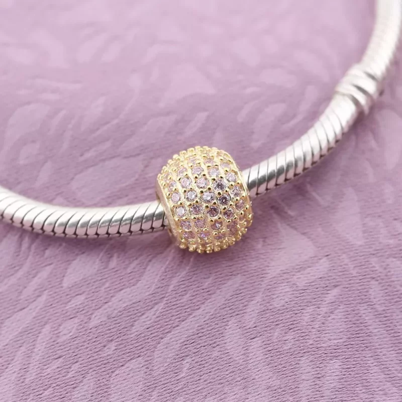 (afbeelding voor) Pandora Gouden Pavé Lichten Bedel 750819CZ - Bekijken 2