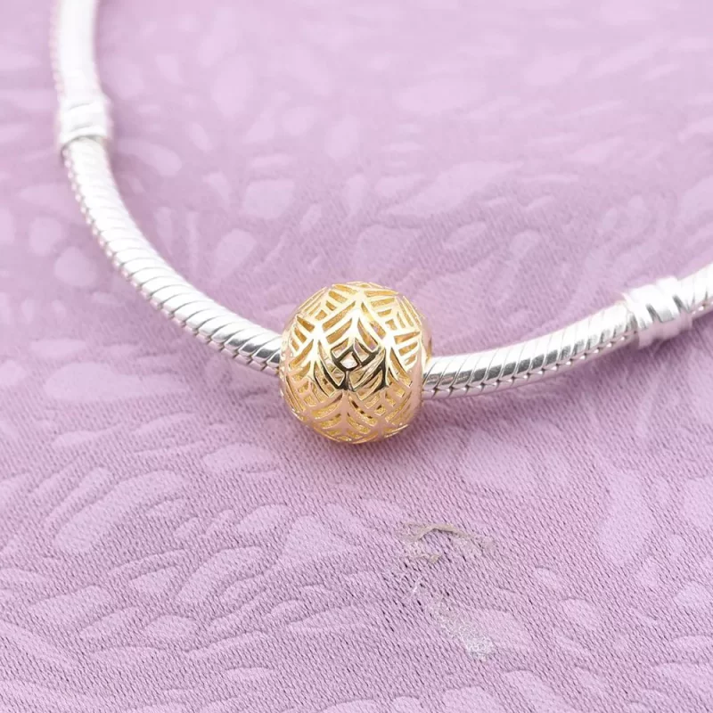 (afbeelding voor) Pandora Gouden Tropicana Palmblad Bedel 750834 - Bekijken 2