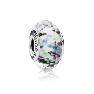 (afbeelding voor) PANDORA Green Shibori Faceted Glass Bedel - 791610