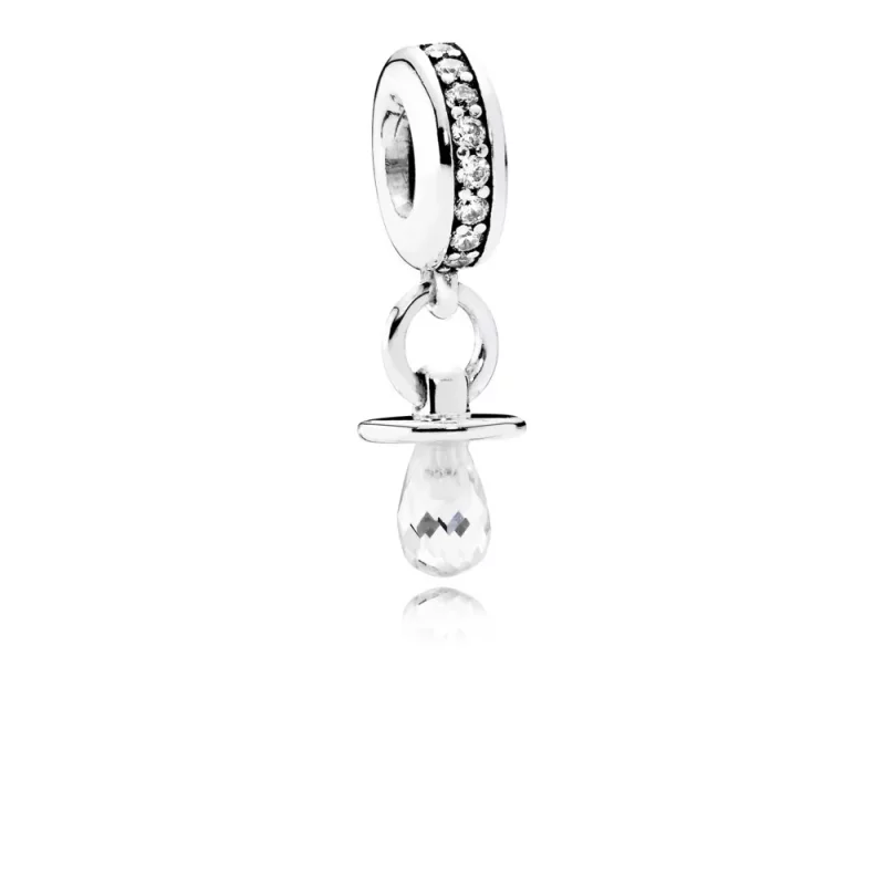 (afbeelding voor) PANDORA Hangende Bedel Baby Speentje 791890CZ