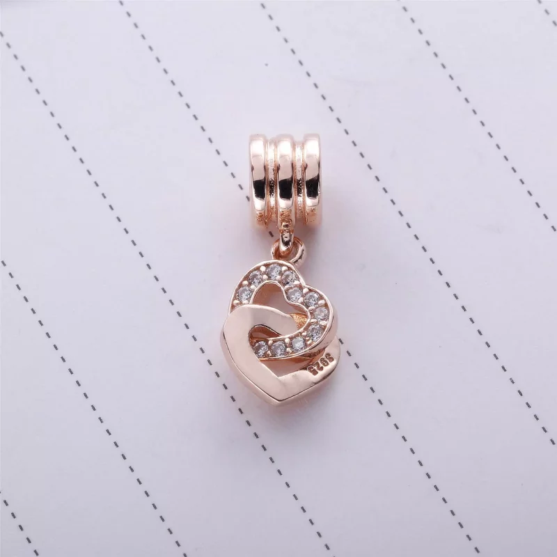 (afbeelding voor) PANDORA Hangende Hartjes Bedel 791242CZ - Bekijken 3