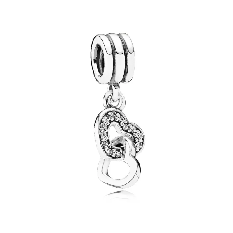 (afbeelding voor) PANDORA Hangende Hartjes Bedel 791242CZ