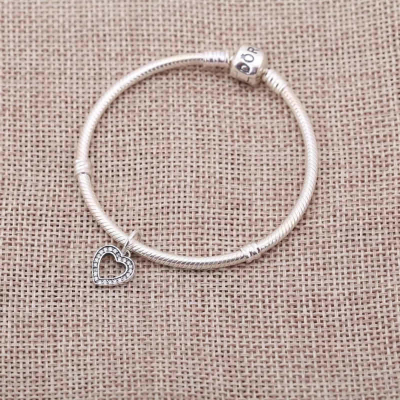 (afbeelding voor) PANDORA Heart Silver Dangle With Cubic Zirconia - 791304CZ - Bekijken 2