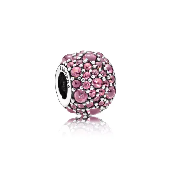 (afbeelding voor) PANDORA Honeysuckle Pink Shimmering Droplets Bedel - 791755HCZ
