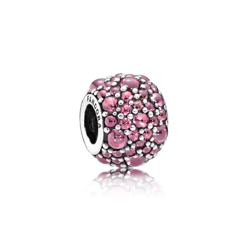 (afbeelding voor) PANDORA Honeysuckle Pink Shimmering Droplets Bedel - 791755HCZ