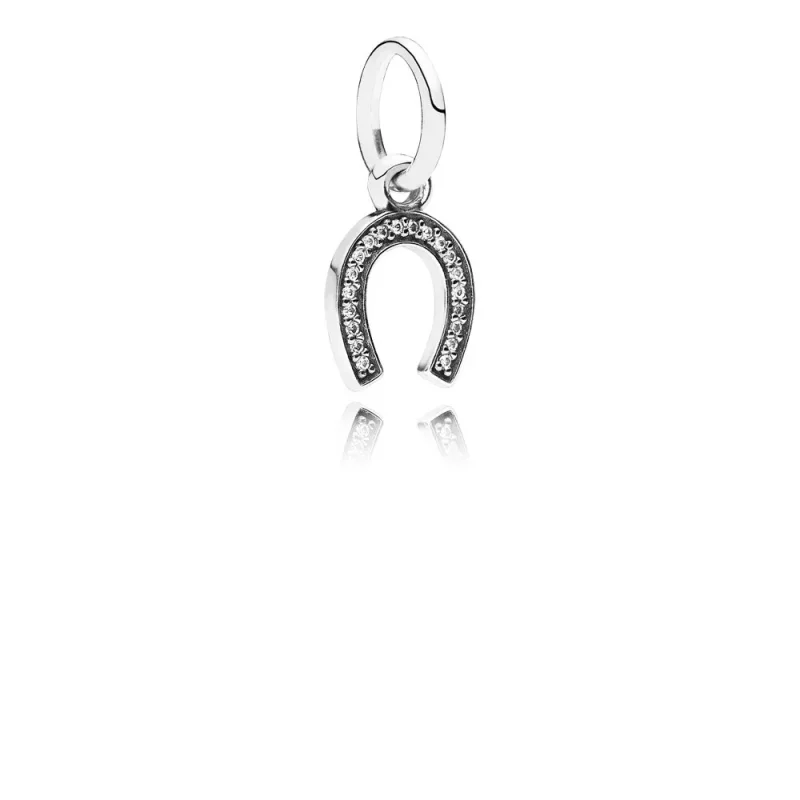 (afbeelding voor) PANDORA Horseshoe Silver Dangle With Cubic Zirconia - 791306CZ