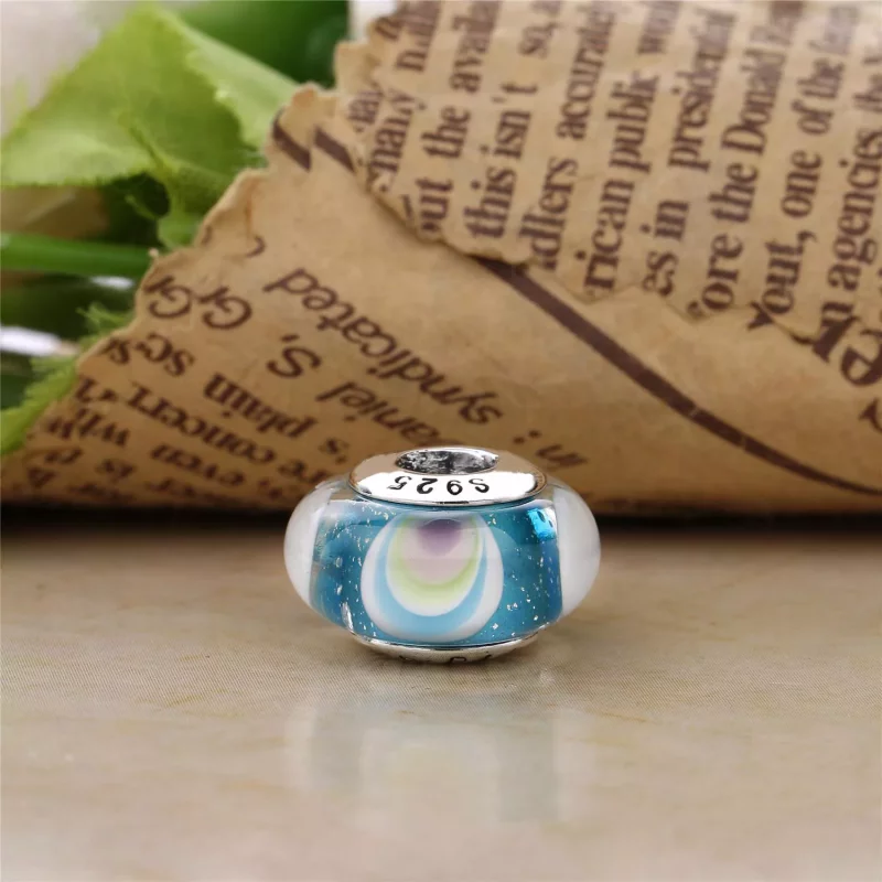 (afbeelding voor) PANDORA Iridescent Rainbow Glass Bedel 797013 - Bekijken 4