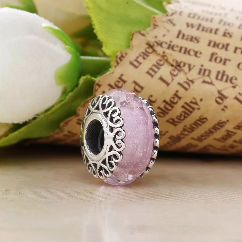 (afbeelding voor) PANDORA Iridescent White Glass Bedel 797617 - Bekijken 4
