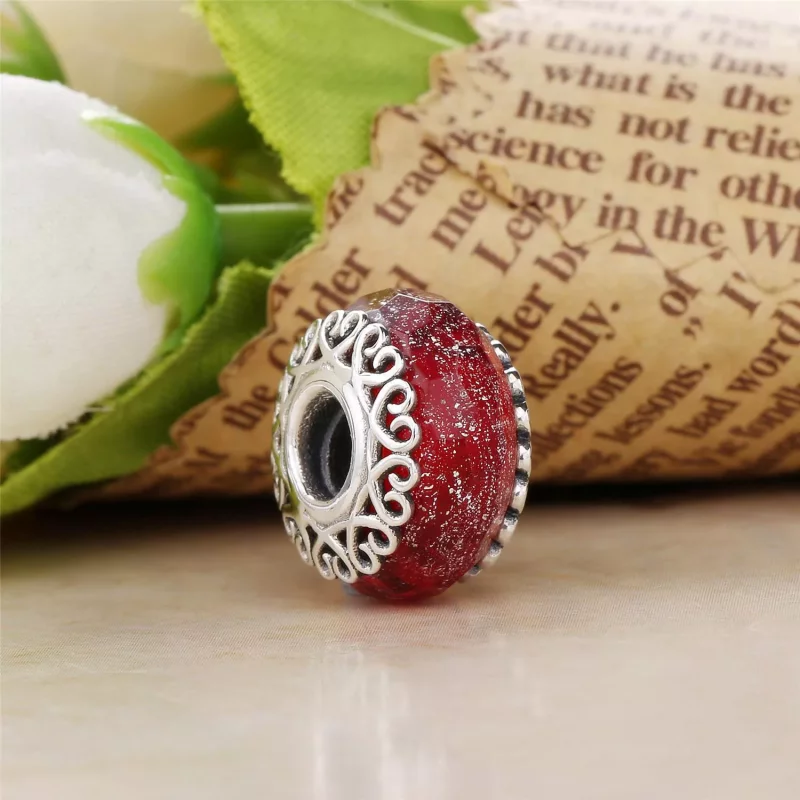 (afbeelding voor) PANDORA Iridescent White Glass Bedel 797617 - Bekijken 5