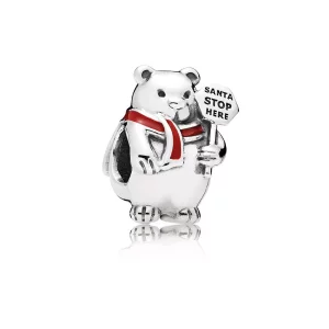 (afbeelding voor) PANDORA Kerst Ijsbeer Bedel - 796466En39