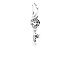 (afbeelding voor) PANDORA Key Silver Dangle With Cubic Zirconia - 791353CZ