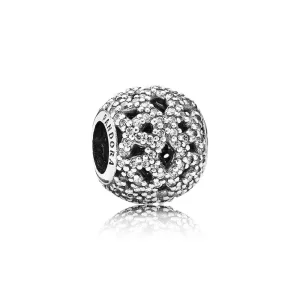 (afbeelding voor) PANDORA Lace Silver Bedel With Cubic Zirconia - 791284CZ