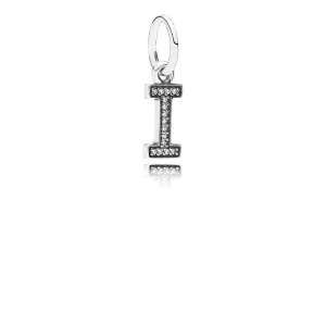 (afbeelding voor) PANDORA Letter I Silver Dangle With Cubic Zirconia - 791321CZ