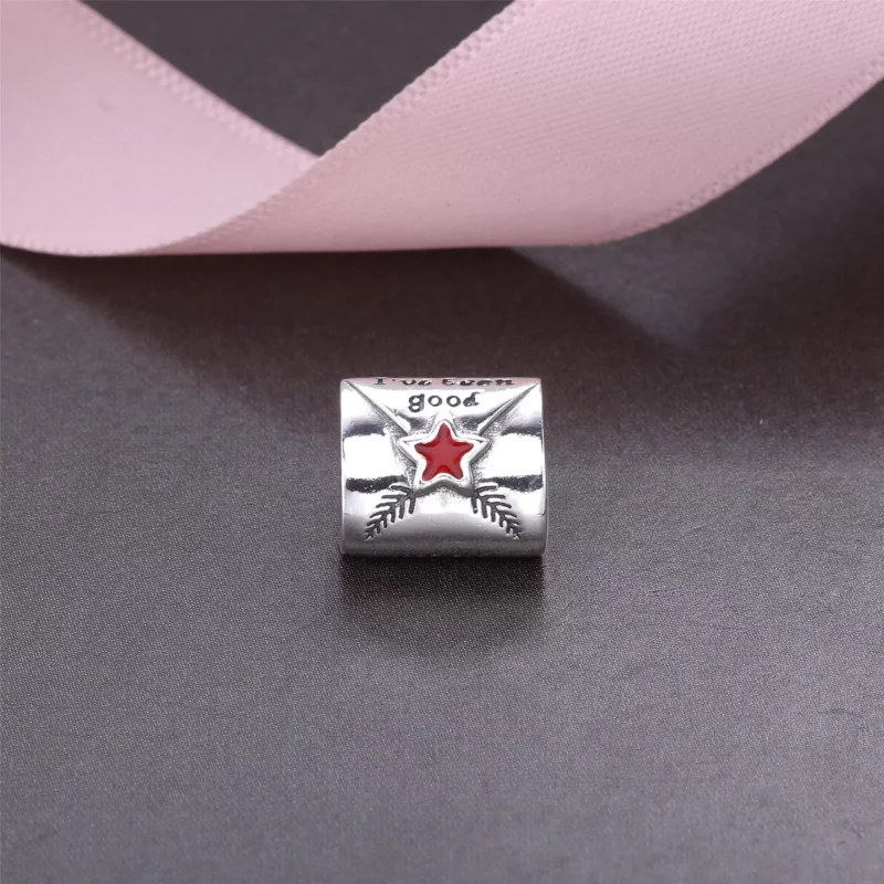 (afbeelding voor) PANDORA Letter To Santa Silver Bedel With Red Enamel - 791390En58 - Bekijken 2